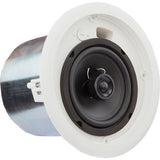 QSC AC-C6T AcousticCoverage Series 6" 2-Way 30W Ceiling Loudspeaker (Pair, White) ACC6T