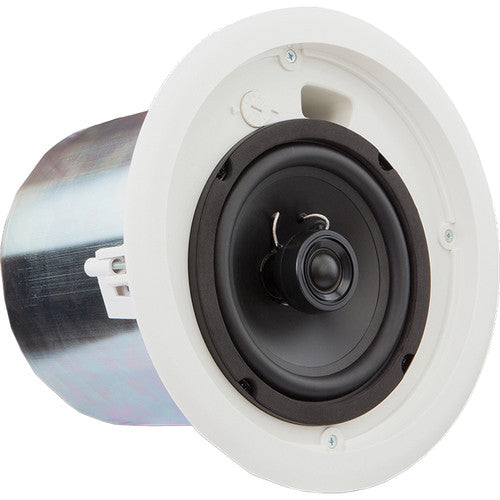QSC AC-C6T AcousticCoverage Series 6" 2-Way 30W Ceiling Loudspeaker (Pair, White) ACC6T