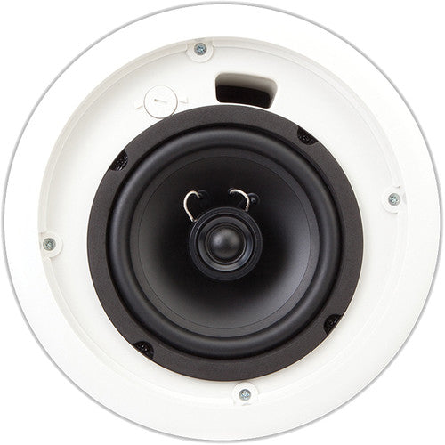 QSC AC-C6T AcousticCoverage Series 6" 2-Way 30W Ceiling Loudspeaker (Pair, White) ACC6T