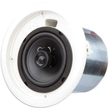 QSC AC-C6T AcousticCoverage Series 6" 2-Way 30W Ceiling Loudspeaker (Pair, White) ACC6T