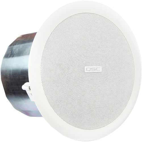 QSC AC-C6T AcousticCoverage Series 6" 2-Way 30W Ceiling Loudspeaker (Pair, White) ACC6T
