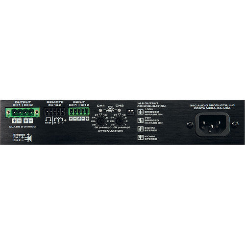 QSC SPA2-60 2-Channel Power Amplifier (60W) SPA260