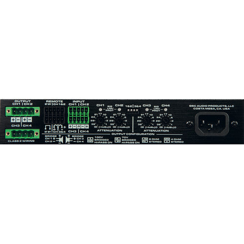 QSC SPA4-60 4-Channel Power Amplifier (60W) SPA460
