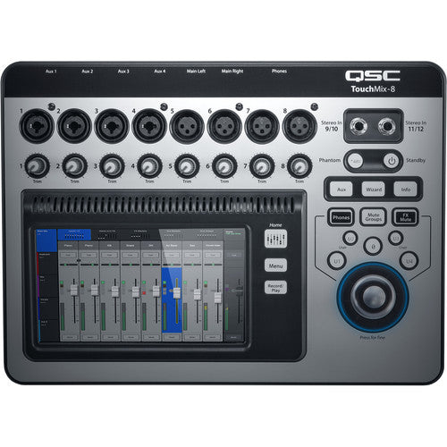 QSC TouchMix-8 Compact Digital Mixer with Touchscreen TOUCHMIX8