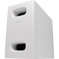 QSC AD-S.SUB-WH 6.5"Dual Voice Coil Surface Subwoofer/HiPass Out-70/100V-Bypass/Lo-Z Mono/Stereo/Surface Install (White) ADSSUBWH