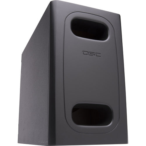 QSC AD-S.SUB-BK 6.5" Dual Voice Coil Surface Subwoofer/HiPass Out-70/100V-Bypass/Lo-Z Mono/Stereo/Surface Install (Black) ADSSUBBK