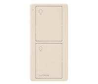 Lutron PJ2-2B-GLA-L01 Pico 2-Button Light Remote - (Light Almond | Gloss)