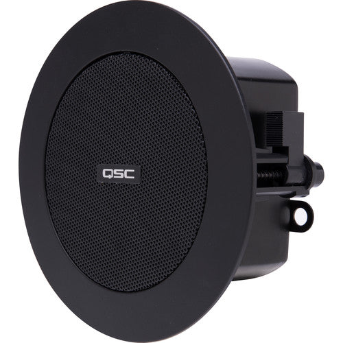 QSC AD-C.SAT 2.75" Small-Format Passive Ceiling Satellite Loudspeakers (Black, Pair) ADCSATBK