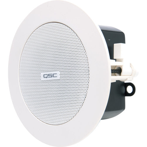 QSC AD-C.SAT 2.75" Small-Format Passive Ceiling Satellite Loudspeakers (White, Pair) ADCSATWH