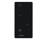 Lutron PJ2-3BRL-GBL-S01 Pico 3-Button Raise/Lower Shade Remote With Shade Icons - (Black | Gloss)