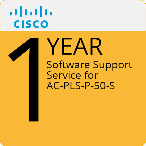 Cisco CON-ECMU-ACPL50 1-Year Software Support Service for AC-PLS-P-50-S