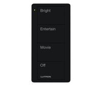 Lutron PJ2-4B-GBL-P01 Pico 4-Button Family Room Keypad - (Black | Gloss)