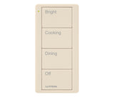 Lutron PJ2-4B-GLA-P02 Pico 4-Button Kitchen Keypad - (Light Almond | Gloss)