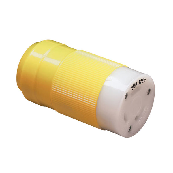 MARINCO 1873926  Female Connector, 30A 125V, Yellow