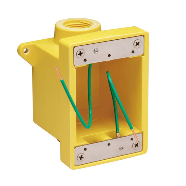 MARINCO 233861 FD Box, Two 3/4" K.O. Holes, Yellow