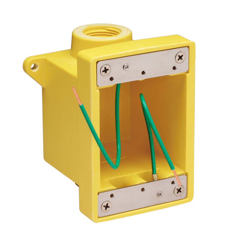 MARINCO 233861 FD Box, Two 3/4" K.O. Holes, Yellow