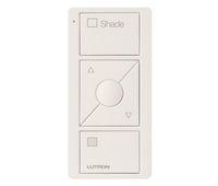 Lutron PJ2-3BRL-TBI-S02 Pico 3-Button Raise/Lower Shade Remote With Text - (Biscuit | Satin)
