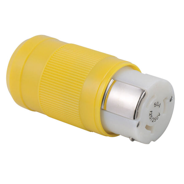 MARINCO 237214  Female Connector, 50A 125/250V, Yellow
