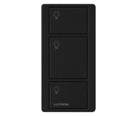 Lutron PJ2-3B-TMN-L01 Pico 3-Button Light Icon Remote - (Midnight | Satin)