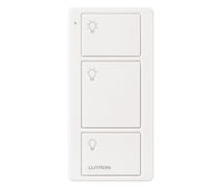 Lutron PJ2-3B-TSW-L01 Pico 3-Button Light Icon Remote - (Snow | Satin)