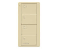 Lutron PJ2-4B-GIV-L21 Pico 4-Button 2-Group Light Icon Remote - (Ivory | Gloss)