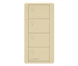Lutron PJ2-4B-GIV-L31 Pico 4-Button 3-Preset Light Icon Remote - (Ivory | Gloss)
