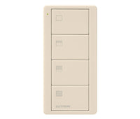 Lutron PJ2-4B-GLA-S31 Pico 4-Button 2-Preset Shade Icon Remote - (Light Almond | Gloss)