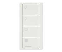 Lutron PJ2-4B-GWH-LS21 Pico 4-Button 2-Group Light/Shade Icon Remote - (White | Gloss)