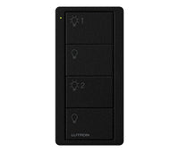 Lutron PJ2-4B-TMN-L21 Pico 4-Button 2-Group Light Icon Remote - (Midnight | Satin)