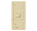 Lutron PJN-3BRL-GIV-L01 Pico 3-Button Raise/Lower Nightlight Icon Remote - (Ivory | Gloss)