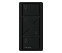 Lutron PJ2-2BRL-TMN-L01 Pico 2-Button Raise/Lower Light Icon Remote - (Midnight | Satin)