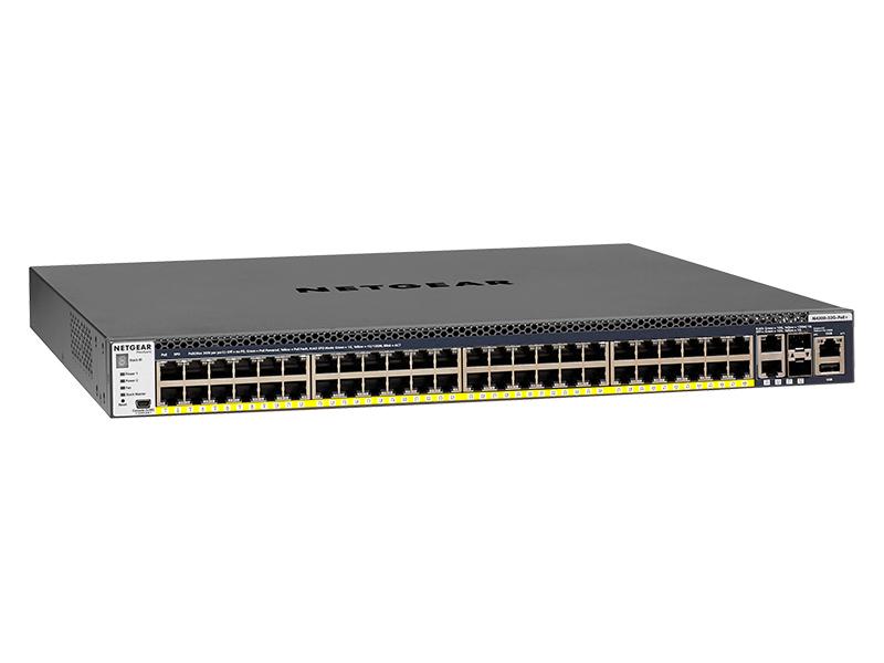 NETGEAR GSM4352PB-100NES M4300-52G-POE+ MANAGED SWITCH WITH 1000W