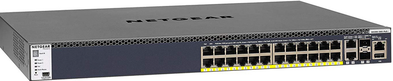 NETGEAR GSM4328PA-100NES M4300-28G-POE+ MANAGED SWITCH WITH 550W