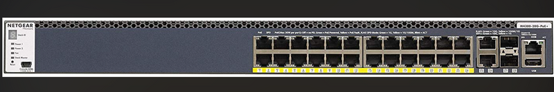 NETGEAR GSM4328PA-100NES M4300-28G-POE+ MANAGED SWITCH WITH 550W