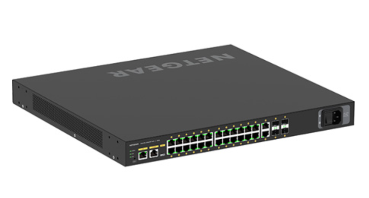 NETGEAR GSM4230PX-100NAS Managed Ethernet Switch w/ 30 Ports (24 x 10/100/1000BASE-T Ultra90/ 2 x RJ45/ 4 x 1000BASE-X
