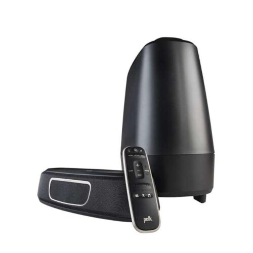 Polk Audio AM9114 Magnifi Mini Ultra-Compact Sound Bar with Wireless Subwoofer with Built-in Music Streaming, Black