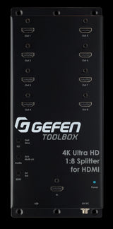 Gefen GTB-HD4K2K-148C-BLK 4K DCI & ULTRA HD 1:8 HDMI Splitter w/ Cascading Out