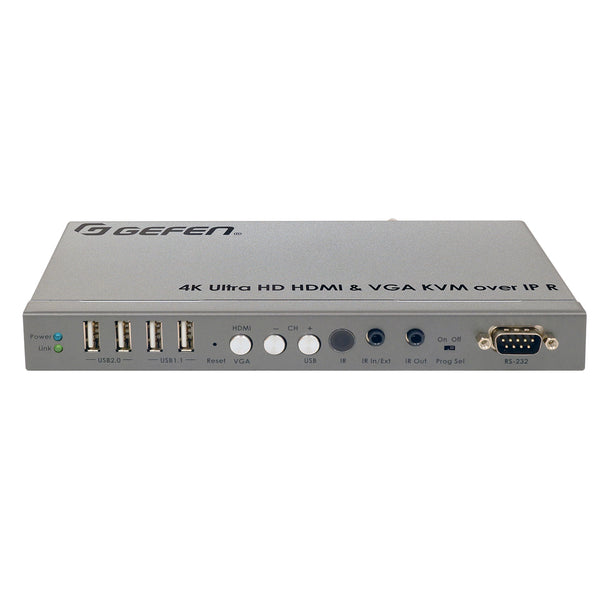 Gefen EXT-UHDV-KA-LANS-RX 4K Ultra HD HDMI & VGA KVM over IP Receiver Unit