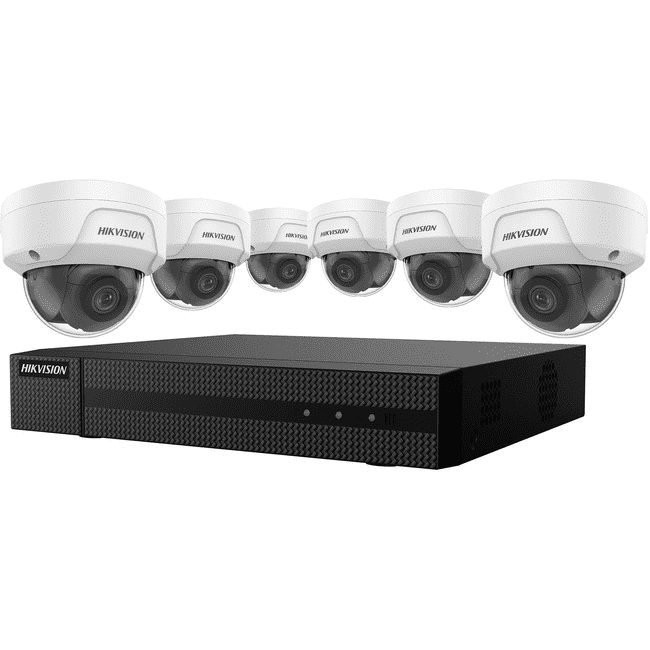 Hikvision EKI-K82D46 8Ch 4K NVR w/ 2TB HDD & (6) 4MP IP Dome Cameras