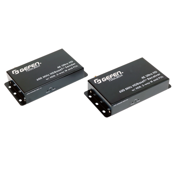 Gefen GTB-UHD600-HBTL 4K Ultra HD 600 MHz HDBaseT Extender Set with HDR(132')