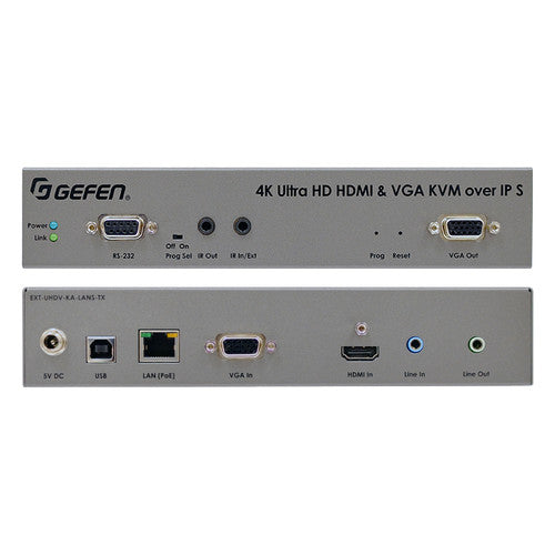 Gefen EXT-UHDV-KA-LANS-TX 4K Ultra HD HDMI & VGA KVM over IP Transmitter Unit