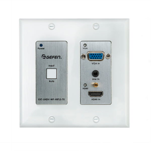 Gefen EXT-UHDV-WP-HBTLS-TX 4K Multi-Format 2x1 HDBaseT Wall Plate Sender