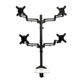 Tripp Lite DDR1327SQFC-1 Quad Full Motion Flex Arm Desk Clamp for 13" to 27" Monit