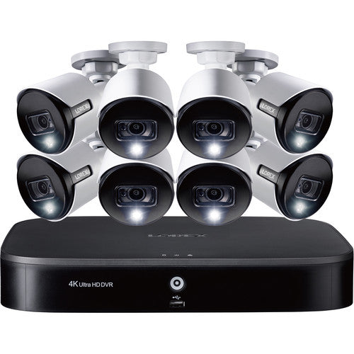 Lorex DK162-88DAE 16CH 4K DVR w/2TB HDD & 8 4K Active Deterrence HD-CVI Bullet