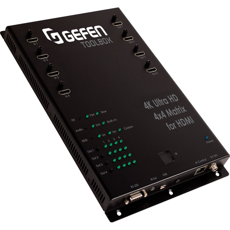 Gefen GTB-HD4K2K-444-BLK ToolBox 4x4 Matrix for HDMI 4K x 2K (Black)