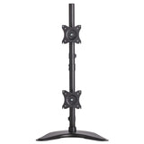 Tripp Lite DDR1527SDC Dual Vertical Flat-Screen Desk Stand/Clamp Mount, 15'-27'