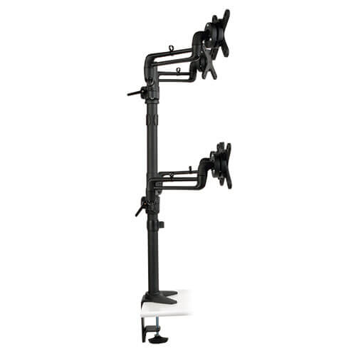 Tripp Lite DDR1327SQFC-1 Quad Full Motion Flex Arm Desk Clamp for 13" to 27" Monit