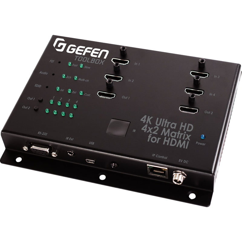 Gefen GTB-HD4K2K-442-BLK ToolBox 4x2 Matrix for HDMI 4K x 2K (Black)