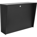 Pedestal Pro Lando-PC-20x16-E-BLK 20x16 Landscape Polycarbonate Housing