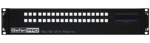 Gefen GEF-DVI-16416-PB GefenPRO 16x16 DVI Matrix with Front Panel Push Button Control